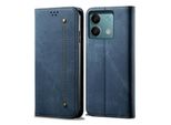 Custodia Per Xiaomi Redmi Note 13 4G, Custodia A Portafoglio In Pelle Con Chiusura Magnetica E Supporto Blu