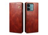 Custodia Per Xiaomi Redmi Note 13 5G Pelle Flip Case Portafoglio Con Funzione Stand Rosso