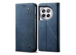 Custodia Per Oneplus ACE3, Custodia A Portafoglio In Pelle Con Chiusura Magnetica E Supporto Blu