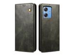 Custodia Per Motorola Moto G54 /G54 Power In Pelle Flip Case Portafoglio Con Funzione Stand Verde