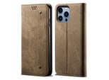 Custodia Per Iphone 16 Pro, Custodia A Portafoglio In Pelle Con Chiusura Magnetica E Supporto Khaki