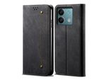 Custodia Per Xiaomi Redmi Note 13 4G, Custodia A Portafoglio In Pelle Con Chiusura Magnetica E Supporto Nero