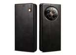 Custodia Per Realme 12 Pro/Realme 12 Pro+ In Pelle Flip Case Wallet Con Funzione Stand Nero