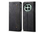 Custodia Per Oneplus Ace3 Pro, Custodia A Portafoglio In Pelle Con Chiusura Magnetica E Supporto Nero