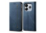 Custodia Per Xiaomi Redmi Note 14 5G, Custodia A Portafoglio In Pelle Con Chiusura Magnetica E Supporto Blu