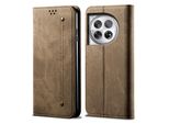 Custodia Per Oneplus ACE3, Custodia A Portafoglio In Pelle Con Chiusura Magnetica E Supporto Khaki