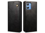 Custodia Per Motorola Moto G54 /G54 Power In Pelle Flip Case Portafoglio Con Funzione Stand Nero