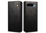 Custodia Per Google Pixel 10 / Pixel 10 Pro In Pelle Flip Case Portafoglio Con Funzione Stand Nero
