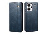 Custodia Per Xiaomi Redmi Note 13 Pro+ In Pelle Flip Case Portafoglio Con Funzione Stand Blu
