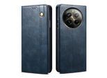 Custodia Per Realme 12 Pro/Realme 12 Pro+ In Pelle Flip Case Portafoglio Con Funzione Stand Blu