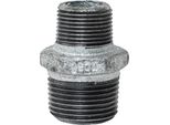 Nipplo Doppio Di Riduzione 3/4" X 1/2"" Ag/Ag Riduzione Zincata: 3/4"" Ag X 1/2"" Ag Dimensione: 3/4"" Ag X 1/2"" Ag"