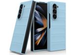 Custodia Per Samsung Galaxy Z Fold 6 Custodia Rigida Pc Opaca Antiurto Antiscivolo Blu