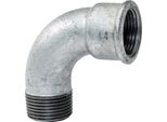 Curva Corta 1/2" 90 Gradi Ig/Ag Zincata : 1/2 Pollice Dimensione: 1/2 Pollice"