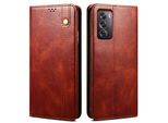 Custodia Per Oppo Reno12 5G In Pelle Flip Wallet Case Con Funzione Stand Rosso