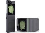 Custodia Per Samsung Galaxy Z Flip 6 / Z Flip 7 Fe Custodia Rigida Pc Opaca Antiurto Antiscivolo Grigio Scuro