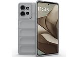 Custodia Per Motorola Edge 50 Custodia Protettiva In Silicone Tpu Morbido Antiurto Grigio