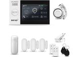 Huxgo HXA007 Sistema Di Allarme Casa Wifi + Gsm 2G Con Sirena, Sistema Di Allarme Con 1X Sensore Di Movimento E 3X Sensore Porta-Finestra, Sistema Di Allarme Per Appartamento, Casa, Garage, Tuya Smartlife App