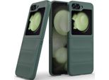 Custodia Per Samsung Galaxy Z Flip 6 / Z Flip 7 Fe Custodia Rigida Pc Opaca Anti-Scivolo Verde