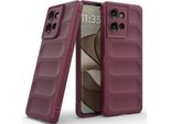 Custodia Per Motorola Edge 50 Custodia Protettiva In Silicone Tpu Morbido Antiurto Plum