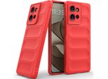 Custodia Per Motorola Edge 50 Custodia Protettiva In Silicone Tpu Morbido Antiurto Rosso