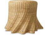 Casa Padrino Tavolino In Rattan Colori Naturali H. 46 Cm - Mobili