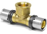 Pipetec Pressa A T Per Tubo Multistrato In Alluminio 26 X 3 Mm - Filettatura Femmina Da 1/2" - 26 X 3 Mm : 26 X 3 - 1/2 Inch - 26 X 3 Mm Dimensioni: 26 X 3 - 1/2 Inch - 26 X 3 Mm"