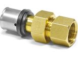 Raccordo Di Transizione A Pressare Pipetec In 2 Parti Da Tubo Composito In Alluminio 32 X 3 Mm A 1" Filettatura Interna: 32 X 3 Mm - 1 Pollice Dimensione: 32 X 3 Mm - 1 Pollice"