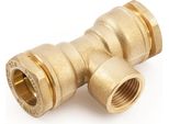 Pe Pezzo A T In Ottone 40 Mm 1 1/4 Di Pollice Ig