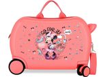 Joumma Bags Valigia Con Seduta Valigia Con Rotelle Valigia Per Bambini Valigia Rigida Per Bambini Disney Minnie Mouse Rosa Antico