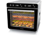 Arendo Disidratatore In Acciaio Inox, Controllo Della Temperatura Da 35° A 85°C, Disidratatore, Disidratatore, 700 W, 8 Ripiani, Disidratatore Di Frutta, Pesce, Carne, Timer 0,5-24 Ore
