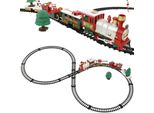 Decorazione Natalizia, Treno Di Natale, Treno Di Natale, Giocattolo Di Natale, Treno Festivo Con Binari E Babbo Natale, Decorazione Natalizia (2,6M) - Trainmas