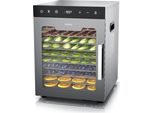 Arendo Disidratatore In Acciaio Inox, Controllo Della Temperatura Da 30° A 90°C, Disidratatore, Disidratatore, 800 W, 10 Ripiani, Frutta, Pesce, Carne, Timer 0,5-24 Ore