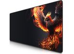 Tappetino Per Mouse Da Gioco Titanwolf Xxl, 900 X 400 X 3 Mm, Tappetino Da Tavolo, Lavabile, Retro Antiscivolo, Velocità E Precisione, Phoenix