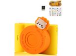 Zelurxx 32GB Fotocamera Per Bambini, Touch Screen, Fotocamere Digitali, 3 Pollici, Con Obiettivo Anteriore E Posteriore, Regalo Per Bambini Di 4-12 Anni, Giallo