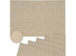 Tovaglietta Elegance Beige Da 6 Pezzi Come Decorazione Della Tavola