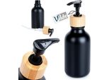 Dispenser Per Sapone Vilde Dispenser Per Sapone Liquido Dispenser Per Detersivo Nero 300 Ml
