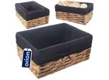 Cesto Portaoggetti Orion Cesto Portaoggetti Cesto Intrecciato Naturale 36,5X25X15,5 Cm