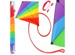 Aquilone Vilde Per Bambini A Linea Singola Color Arcobaleno 87X81 Cm