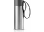 Eva Solo Isolierbecher To Go Cup, Edelstahl, Kunststoff, Silikon, Grey, 350 Ml, 567002