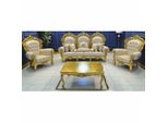 Casa Padrino Set Da Soggiorno Barocco Crema / Oro - Mobili Barocchi
