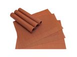 Tovaglietta Borda 6 Pezzi In Terracotta Arancione Come Decorazione Della Tavola
