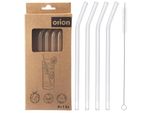 Orion Cannucce In Vetro Cannucce Per Bere Cannucce Con Spazzola Per La Pulizia Riutilizzabili In Vetro 20 Cm 5 Cucchiai.