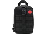 Kit Di Pronto Soccorso Militare Tattico Molle Nero Grande Ifak Paddler