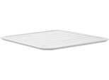 Piano Tavolo 70X70 Cm In Alluminio Bianco - Oviala Almada