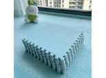 Confezione Da 10 Tappetini In Peluche Per La Cameretta Dei Bambini, Tessere Di Moquette In Peluche 30X30 Cm, Pavimento Confortevole Per Il Soggiorno - Flufftile Blue