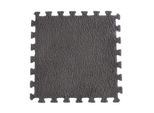 Confezione Da 10 Pezzi Di Tappetino In Peluche Per La Stanza Dei Bambini, Piastrelle In Peluche 30X30 Cm, Pavimento Confortevole Per Il Soggiorno, Rimovibile - Flufftile Grigio