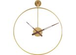 Orologio Da Parete Sensahome Rio - Orologio Dal Design Industriale - Grande Orologio Da Parete In Metallo - Ø50 Cm - Oro
