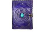 Roogu Blue Eye Din B5 Quaderno In Pelle Quaderno Per Schizzi Carta Di Cotone Fatto A Mano India