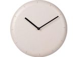 Sensahome Orologio Da Parete Dakar - Orologio Rotondo In Stile Japandi - Look Minimalista In Cemento - Ø30 Cm - Beige