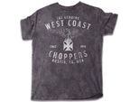 West Coast Choppers Eagle Kurzarm-T-Shirt Grau 2XL Mann Grau 2XL